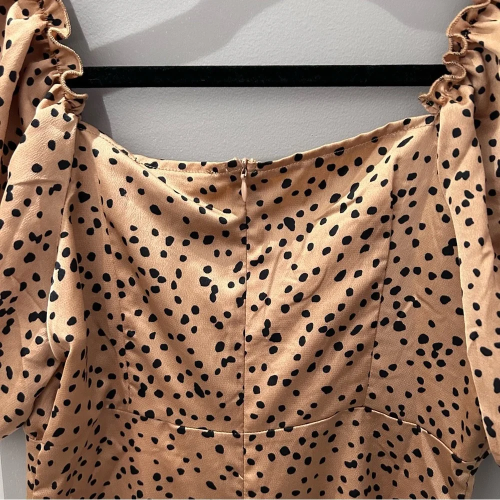 NWT Missguided Milkmaid Skater Dress Dalmatian Print-6